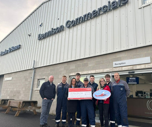 Dennison Commercials’ Spinathon Raises £7,442 for Air Ambulance Northern Ireland