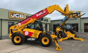 Balloo Hire raise money for Chest, Heart & Stroke with new Telehandler 