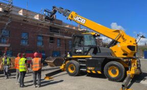 FIRST EVER JCB 555-210R Rotating Telehandler in N.I. 