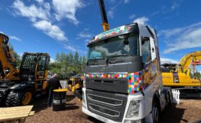 Dennison Rentals Elmer the Elephant truck spotted at the Balmoral Show 2022 