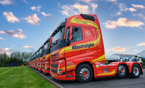 Manfreight take delivery of FIRST new model, Volvo FH trucks in NI! 