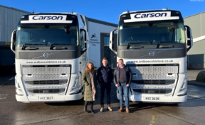 Our Dennison Rentals team deliver 2 Volvo FH Globetrotters to Ardboe Coldstore 