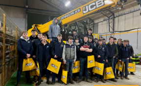 Discover CAFRE  students visit Dennison JCB 