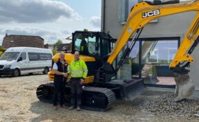 Brian O'Hare takes delivery of New JCB 100C-2 